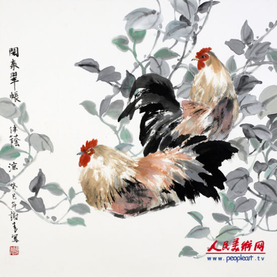 花之蕴谢青作品展在京开幕-张雄艺术网