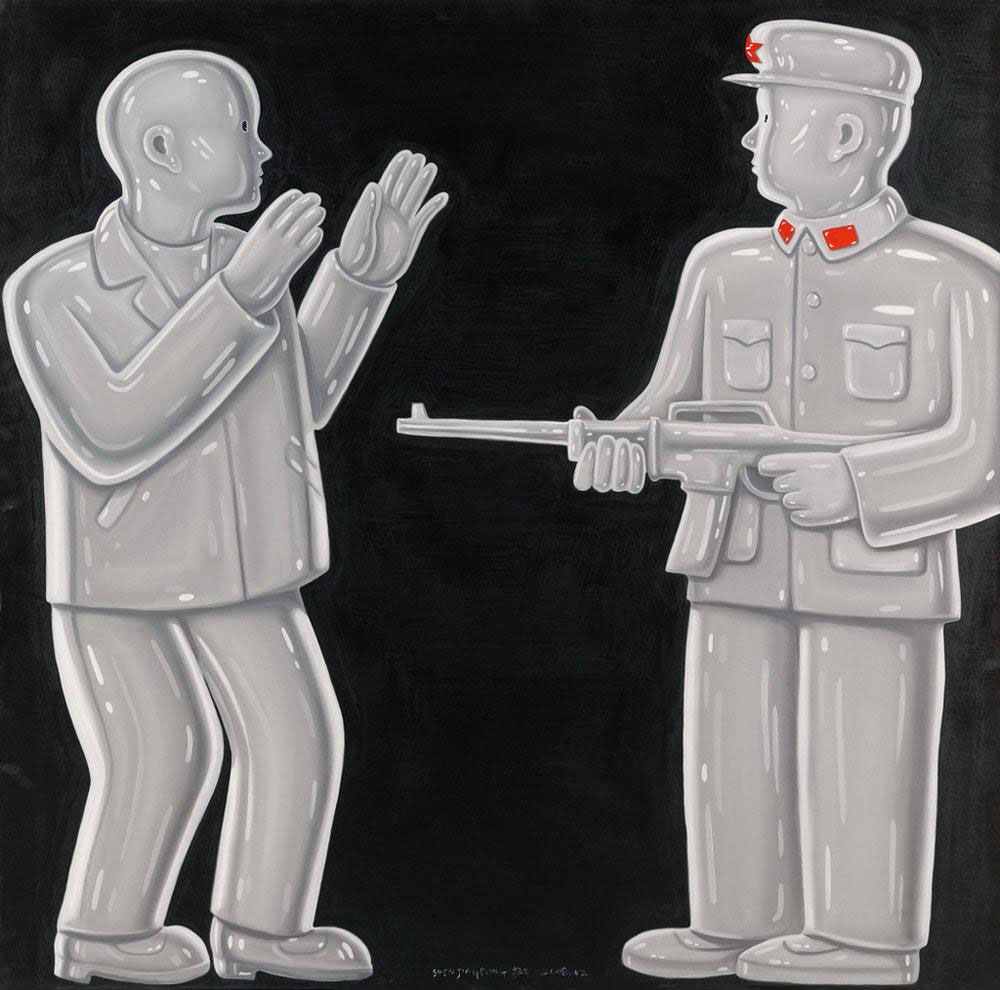 沈敬东 纪念2001年作 布面 油彩-艺术搜索_张雄艺术网