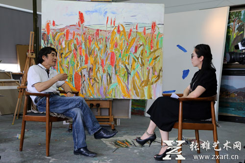 <em>张立平</em>:油画中律动的色彩-张雄艺术网