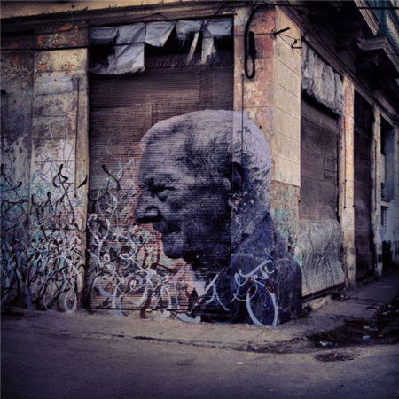 JR遍布全球的城市街头艺术作品