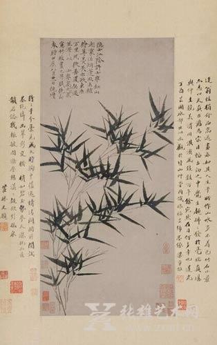 倪瓒《墨竹》 倪瓒《墨竹》