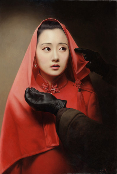 陈承卫《大民国-红妆》，100x150cm，2015