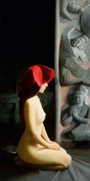 陈承卫《大民国-盛姿》，95x190cm，2014