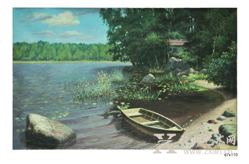 安德烈依-有船的风景，67.5-100，2014.