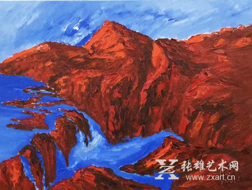 原华伍《蓝系列》作品