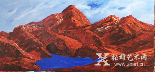 原华伍《蓝系列》作品