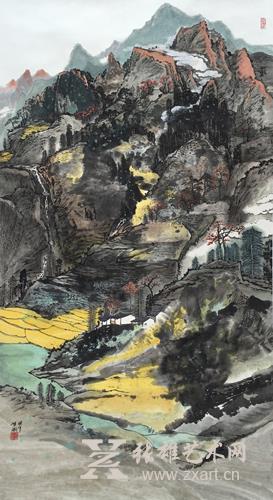 李肇瑜 《戴云秋赋》 97x179cm 李肇瑜 《戴云秋赋》 97x179cm