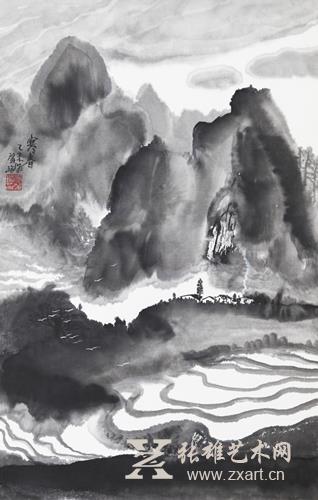 李肇瑜 《寒春》45x69cm 李肇瑜 《寒春》45x69cm