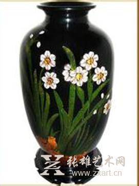 漆花瓶