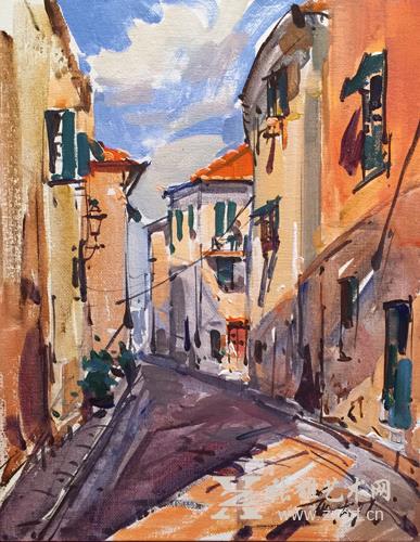 黄大刀写生作品